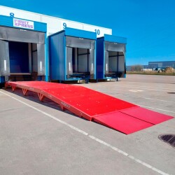 Læsse rampe til lastning