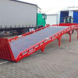 Læsseramper til lastbiler med en vandret platform